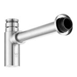 Round Brushed Nickel Bottle Trap G1 1/2"