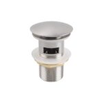 Brushed Nickel Pop Up Waste Overflow