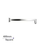 400mm Brushed Nickel Wall Shower Arm