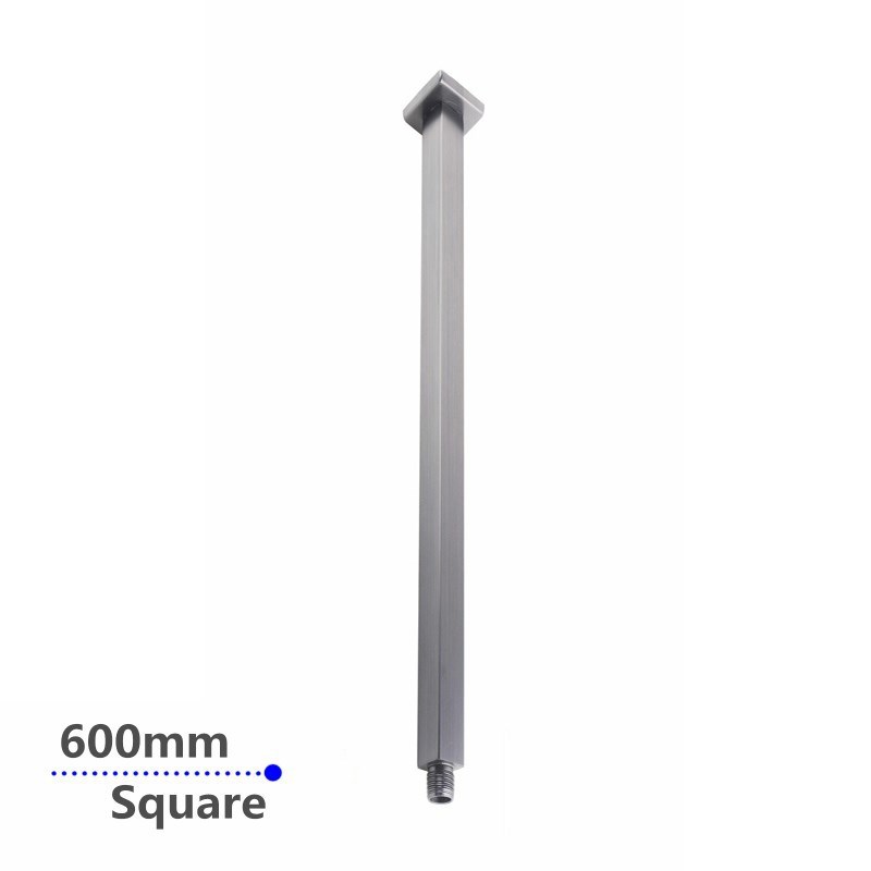 600mm Brushed Nickel Ceiling Shower Arm 1 600mm Brushed Nickel Ceiling Shower Arm