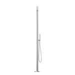 Round Out-Door Use Stainless Steel Freestanding Shower With Handheld Shower