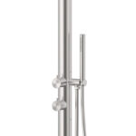 Round Out-Door Use Stainless Steel Freestanding Shower With Handheld Shower