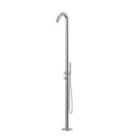 Round Out-Door Use Stainless Steel Freestanding Shower With Handheld Shower