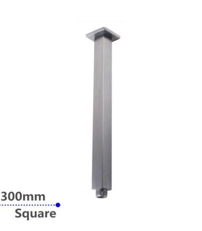 300mm Brushed Nickel Ceiling Shower Arm