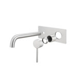 LUCID PIN - Brushed Nickel Spout Mixer