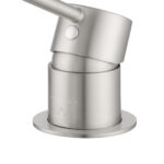 LUCID PIN Series Brushed Nickel Spout Mixer Trim Kit Only With Separate 60mm Cover Plate (match CLPS)