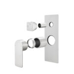 VOG Series Brushed Nickel Wall Mixer with Diverter Trim Kit(match CLPD)
