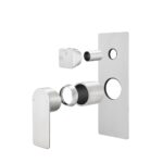 VOG Series Brushed Nickel Wall Mixer with Diverter Trim Kit(match CLPD)