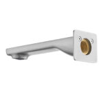 IVANO Series 180mm Brushed Nickel Bathtub/Basin Wall Spout(with back plate)