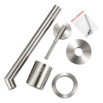 CADDENCE Series Brushed Nickel Wall Mixer with Spout Trim Kit(Separate Cover Plate,match CLPS)