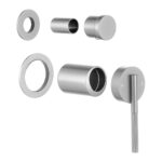 CADDENCE Series Brushed Nickel Wall Mixer with Diverter Trim Kit(Separate Cover Plate,match CLPD)