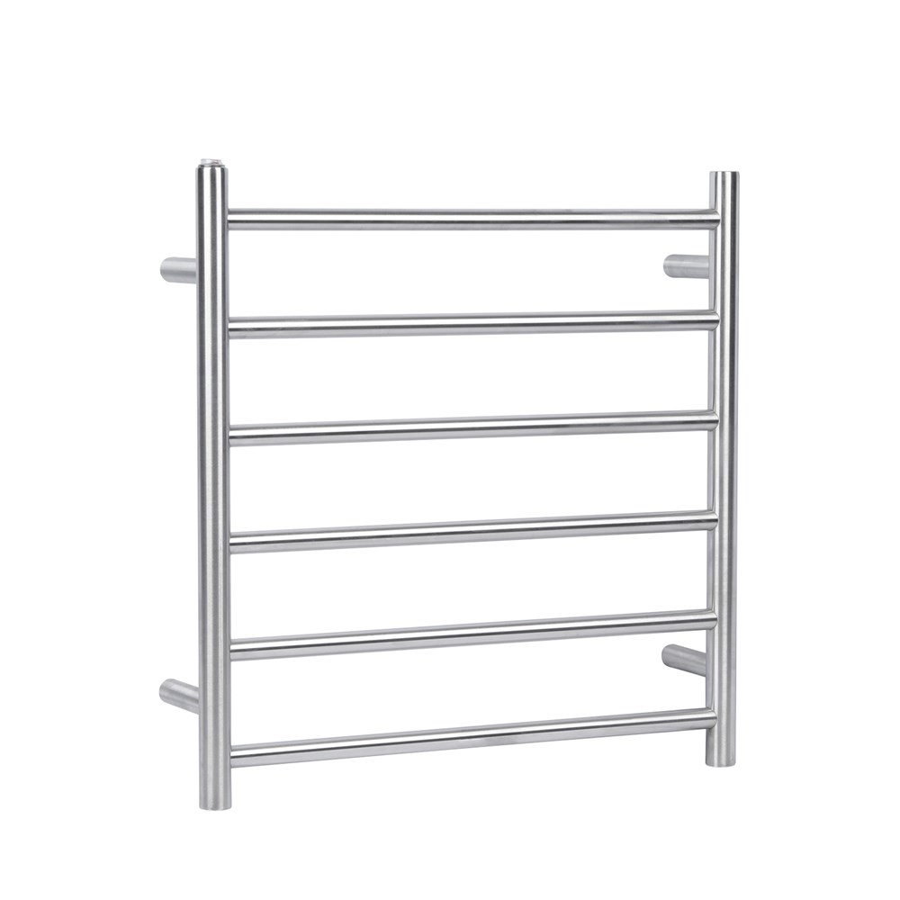 Brushed Nickel Heated Towel Rack 6 Bars 1 Brushed Nickel Heated Towel Rack 6 Bars