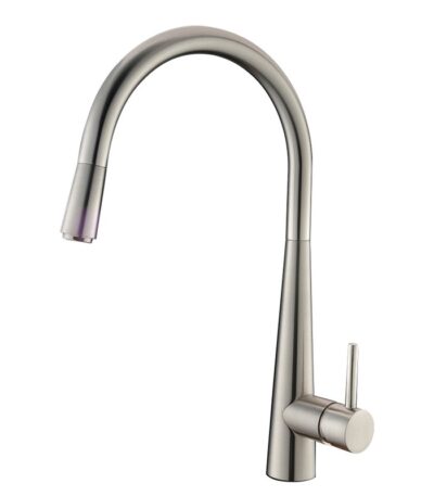 Brushed Nickel Pull Out Kitchen Mixer