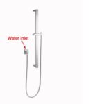 Brushed Nickel Shower Rail