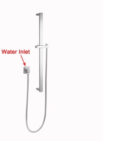 Brushed Nickel Shower Rail