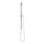 Square Brushed Nickel Shower Station without Shower Head and Handheld Shower(Wide Rail,PVC Hose)