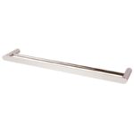 RUSHY - 800mm Brushed Nickel Double Towel Rail