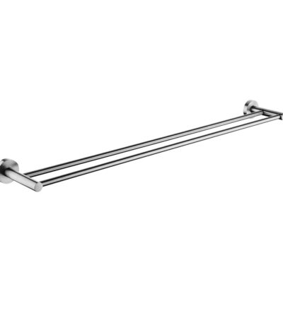 LUCID PIN - Brushed Nickel Cuttable Double Towel Rail