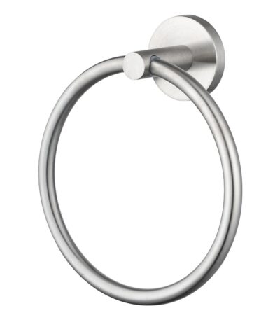 LUCID PIN - Brushed Nickel Towel Ring