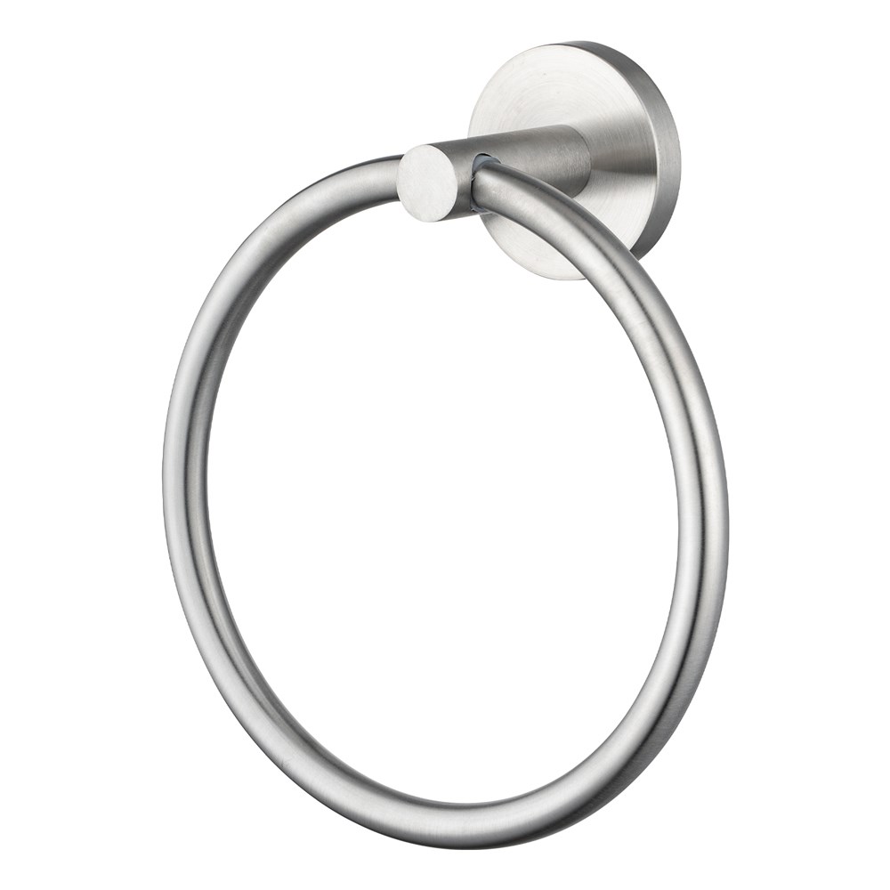 LUCID PIN - Brushed Nickel Towel Ring 1 LUCID PIN - Brushed Nickel Towel Ring