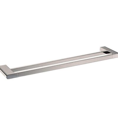 VOG - 800mm Brushed Nickel Double Towel Rail