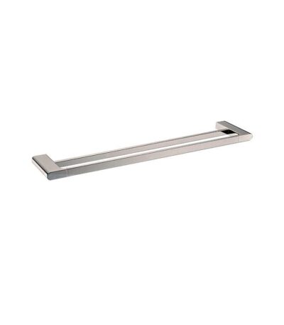 VOG - 600mm Brushed Nickel Double Towel Rail