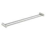 CADDENCE - 800mm Brushed Nickel Double Towel Rail