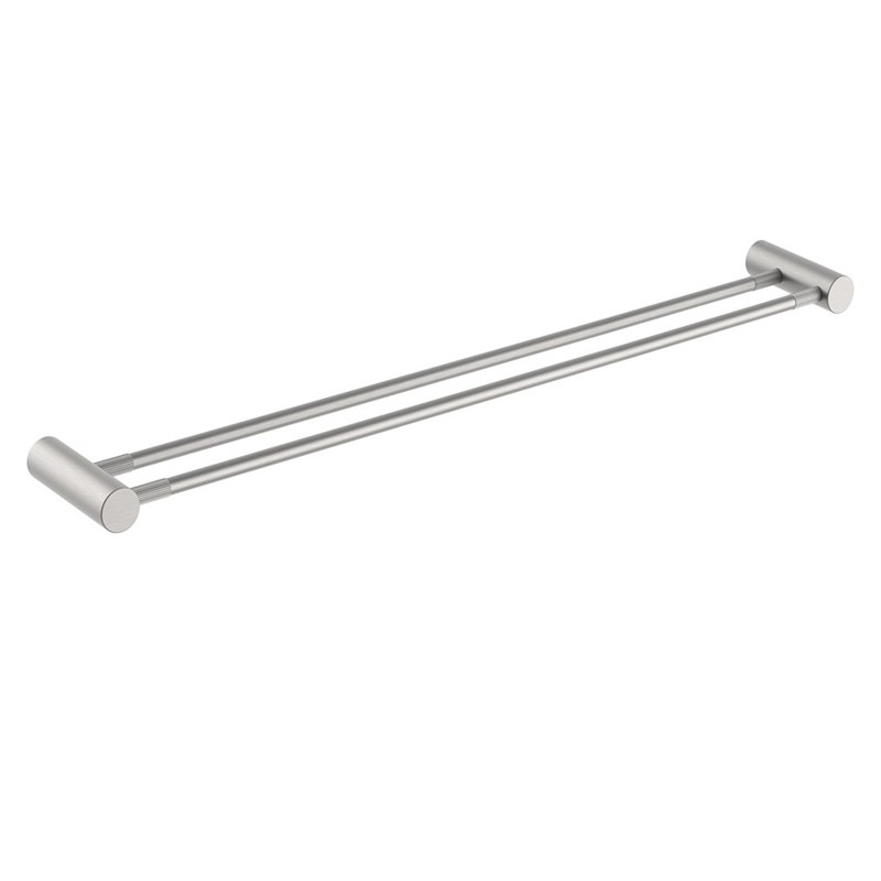 CADDENCE - 800mm Brushed Nickel Double Towel Rail 1 CADDENCE - 800mm Brushed Nickel Double Towel Rail