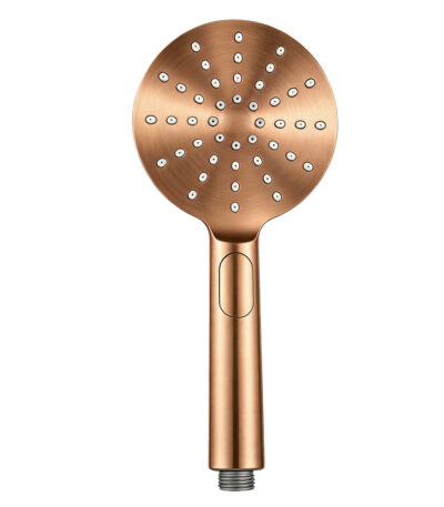 Round 3 Functions Brushed Copper ABS Handheld Shower
