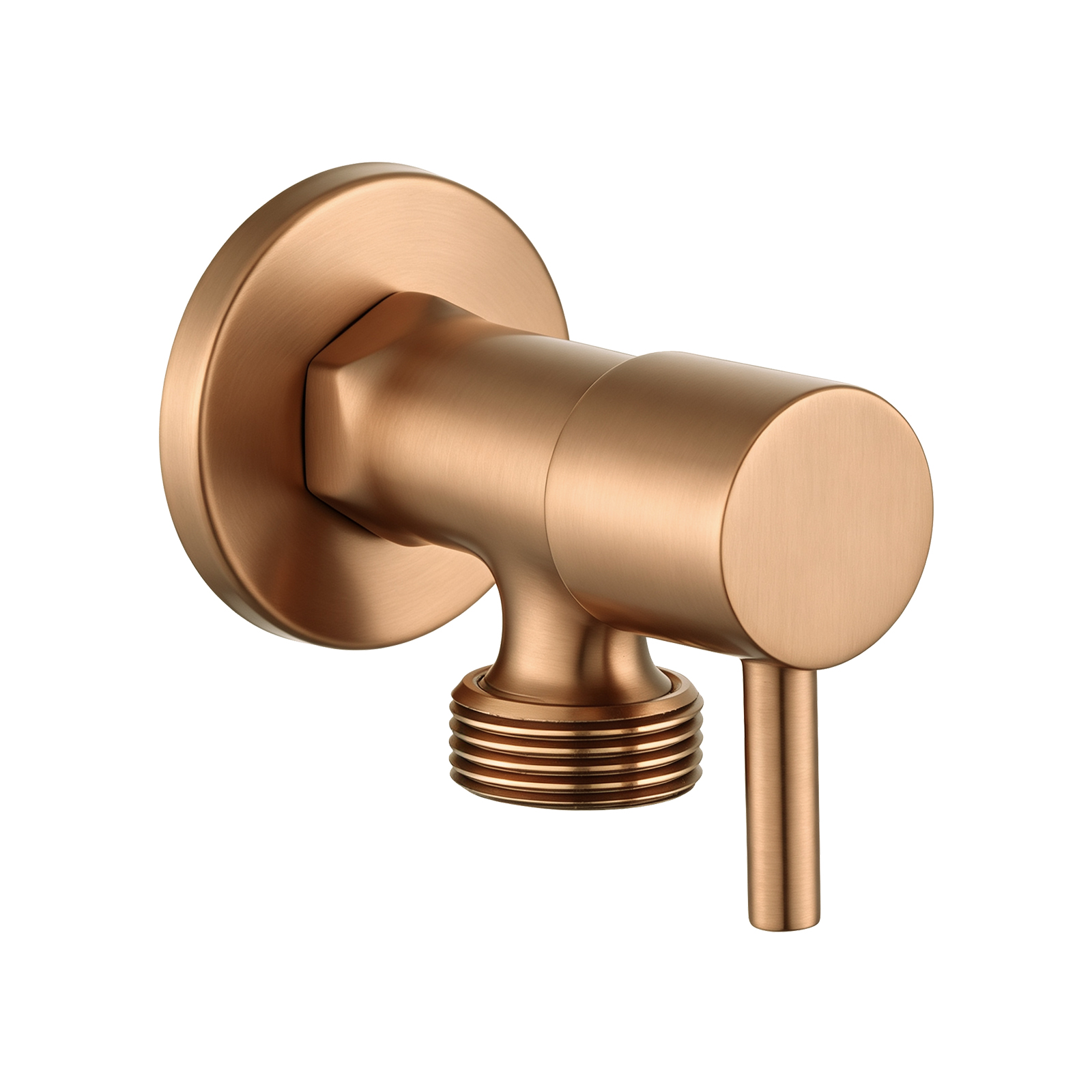 Bathroom Round Brushed Copper 1/4 Turn Washing Machine Stop Tap(One Piece) 1 Bathroom Round Brushed Copper 1/4 Turn Washing Machine Stop Tap(One Piece)