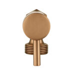 Bathroom Round Brushed Copper 1/4 Turn Washing Machine Stop Tap(One Piece)
