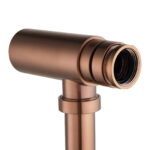Round Brushed Copper Bottle Trap G1 1/2"