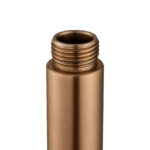 Round Brushed Copper Ceiling Shower Arm 200mm