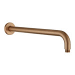 400mm Brushed Copper Wall Shower Arm