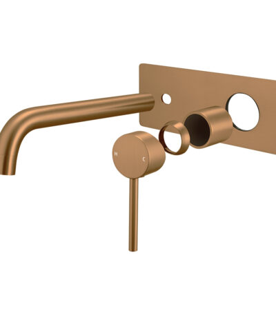 LUCID PIN Series Brushed Copper Spout Mixer Trim Kit Only (match CLPS)