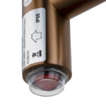 Round Brushed Copper Electric Heated Towel Rack 6 Bars