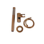 Brushed Copper Shower Rail with Handheld Shower