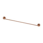 LUCID PIN - 800mm Brushed Copper Cuttable Single Towel Rail
