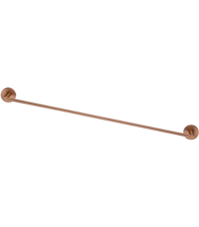 LUCID PIN - 800mm Brushed Copper Cuttable Single Towel Rail