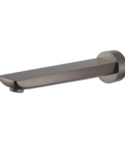 RUSHY Series 180mm Brushed Gun Metal Grey Bathtub/Basin Wall Spout