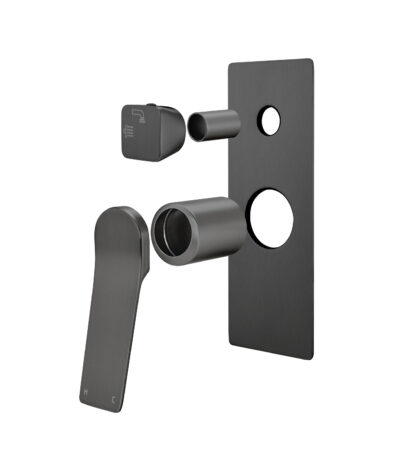 RUSHY PIN Series Gunmetal Diverter Mixer Trim Kit (match CLPD)