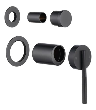 CADDENCE Series Gunmetal Diverter Mixer Trim Kit With Separate Cover Plate (match CLPD)