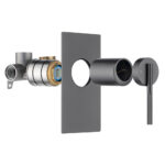 CADDENCE Series Brushed Gun Metal Grey Wall Mixer(color up)