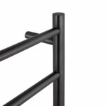 Brushed Gunmetal Heated Towel Rack 6 Bars