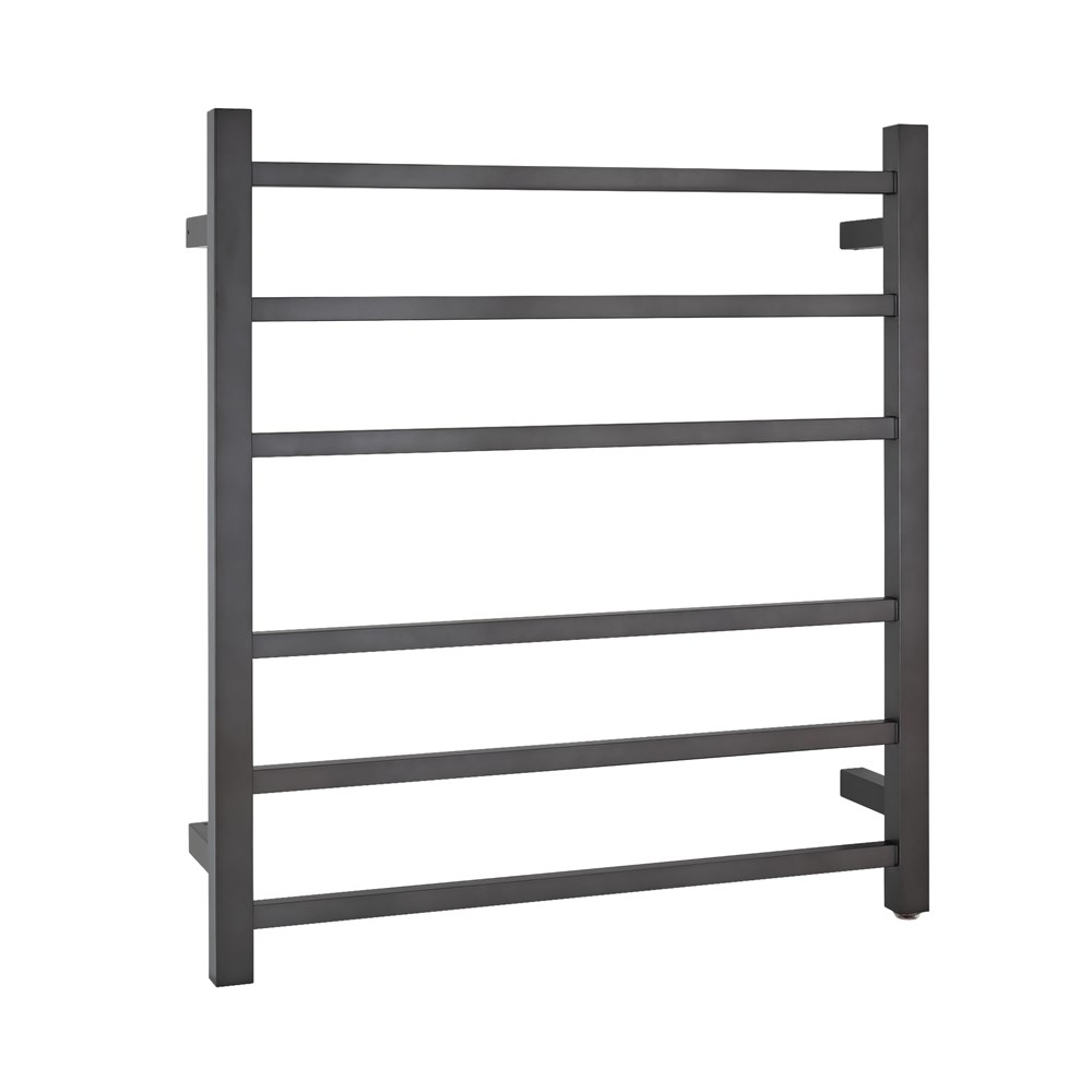 Brushed Gunmetal Heated Towel Rack 6 Bars 1 Brushed Gunmetal Heated Towel Rack 6 Bars