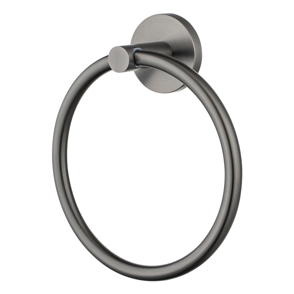 LUCID PIN - Gunmetal Towel Ring 1 LUCID PIN - Gunmetal Towel Ring