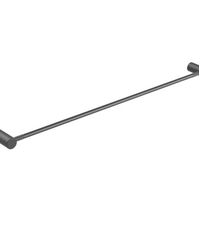 CADDENCE - 800mm Brushed Gunmetal Single Towel Rail