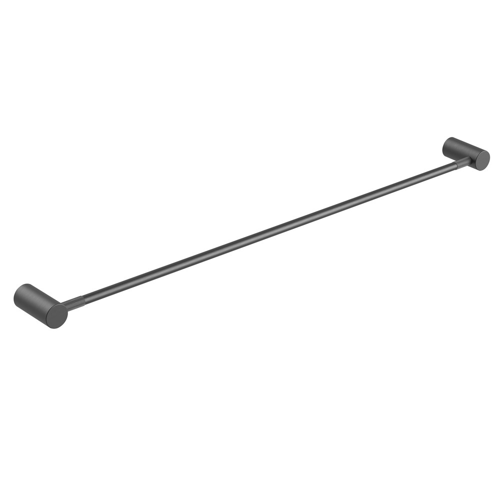 CADDENCE - 800mm Brushed Gunmetal Single Towel Rail 1 CADDENCE - 800mm Brushed Gunmetal Single Towel Rail
