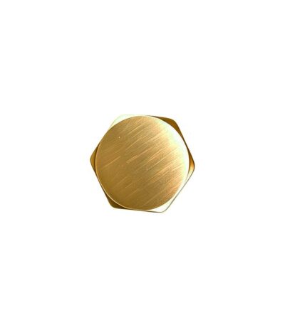 Brushed Brass Outlet Stop Cap for BUYG001.ST