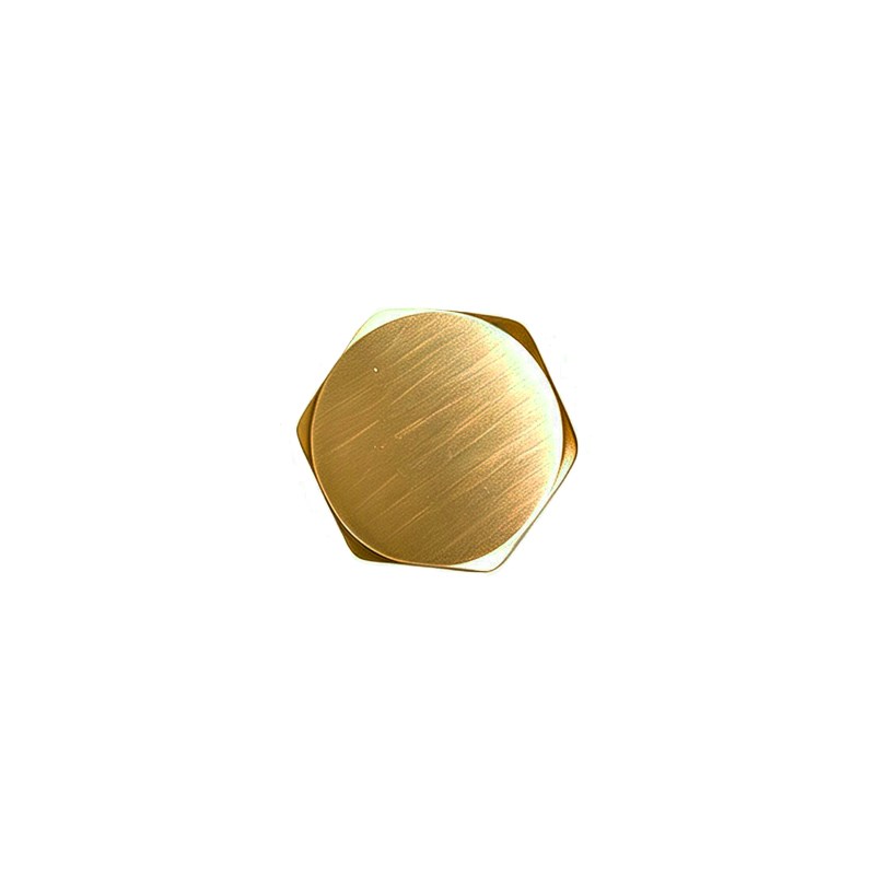 Brushed Brass Outlet Stop Cap for BUYG001.ST 1 Brushed Brass Outlet Stop Cap for BUYG001.ST